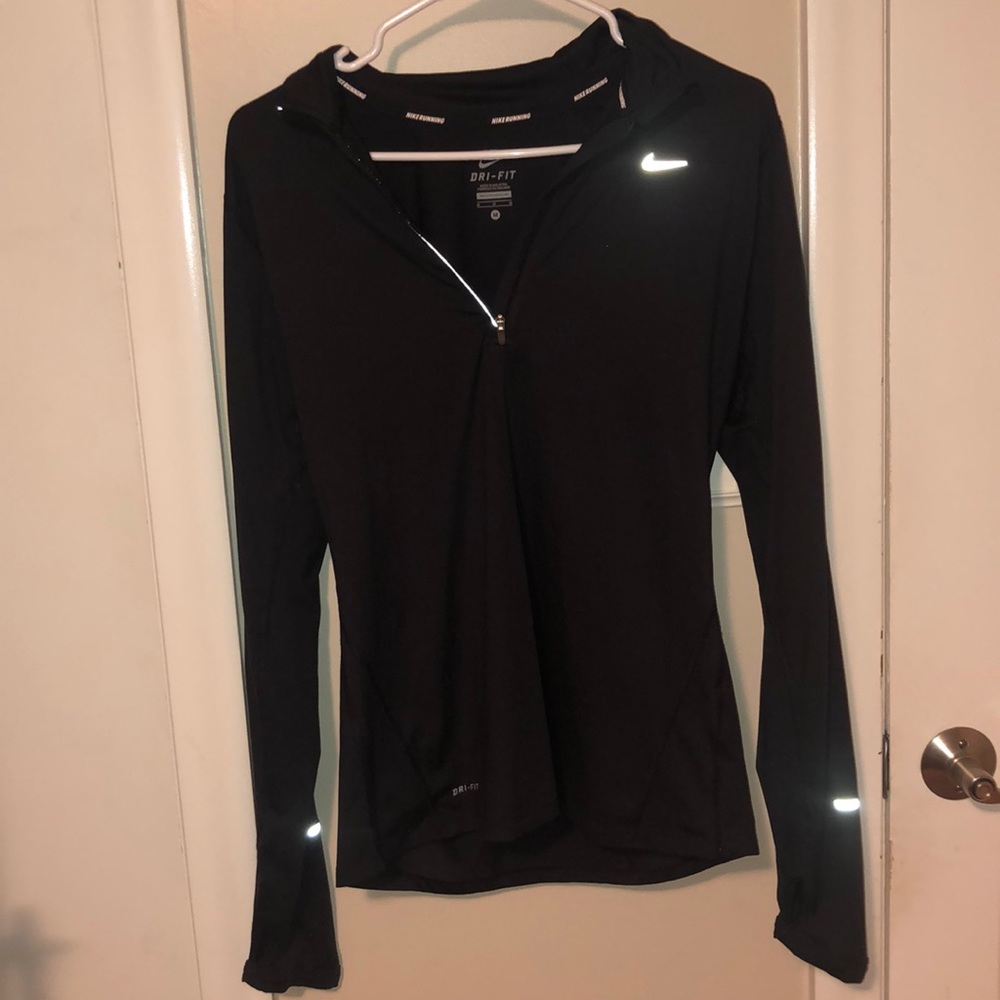 Nike black longsleeve 1/4 zip